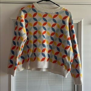 Vibrant Multicolor Patterned Women's Sweater